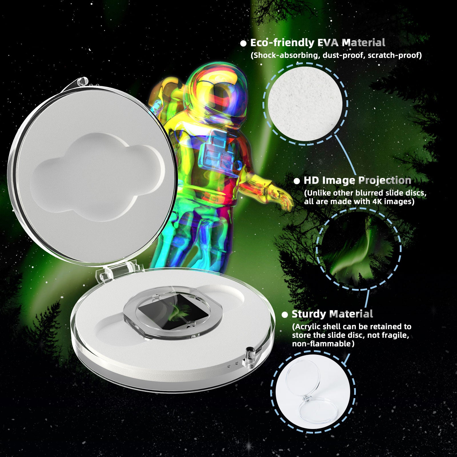 Green Aurora--Orzorz Star Projector High Precision Slides - Orzorzvip