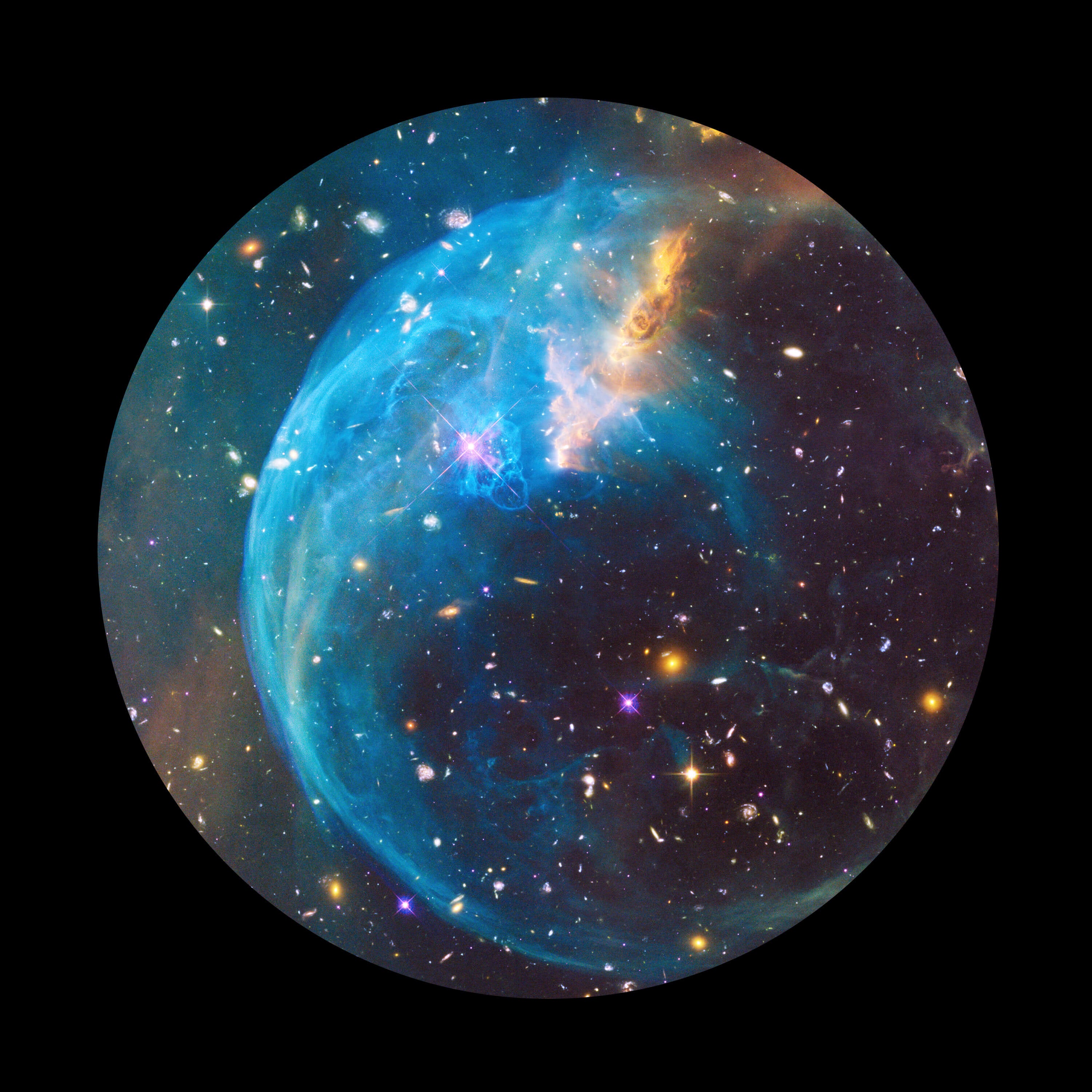 Bubble Nebula--Orzorz Star Projector high precision slides - Orzorzvip